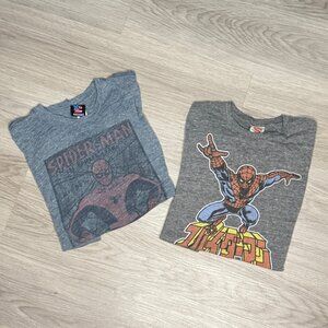 2 Junk Food Spider-Man T-Shirts